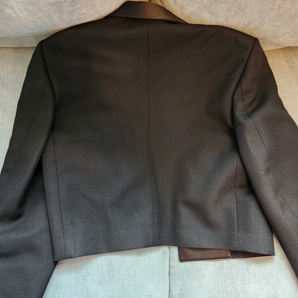 Celine Paris Spencer Tuxedo Jacket Black Grain de Poudre NWT - Picture 7 of 12